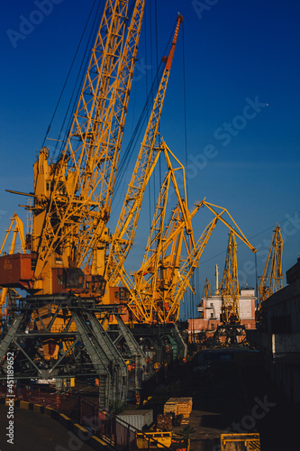 Odessa commercial port . It's the world's busiest port in terms of total shipping tonnage