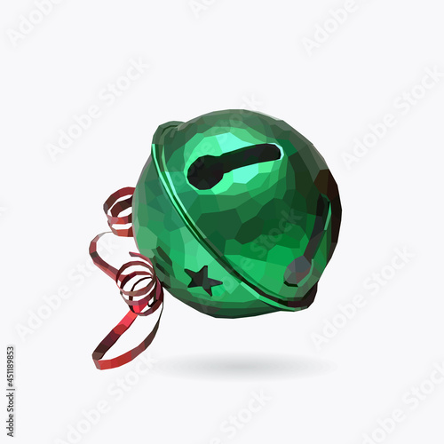 Vector Jingle bells with red bow