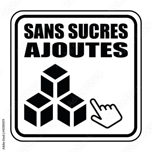 Logo sans sucres ajoutés.