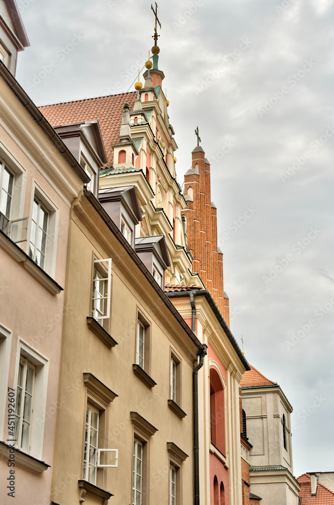 Warsaw Old Town, HDR Image