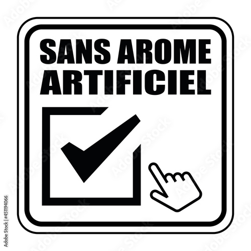 Logo sans arôme artificiel.
