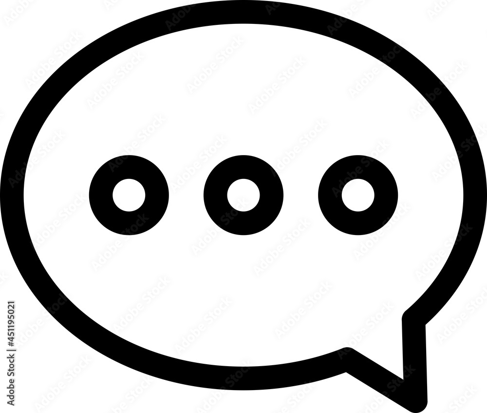 Chat Vector Line Icon Design Chat Vector Line Icon Design