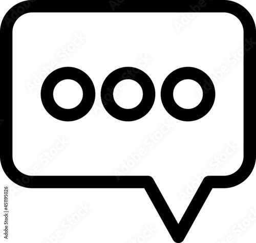 Message Vector Line Icon Design