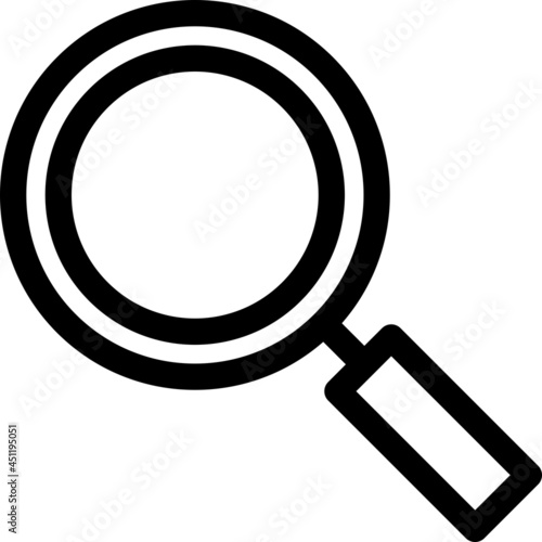 Magnifier Vector Line Icon Design