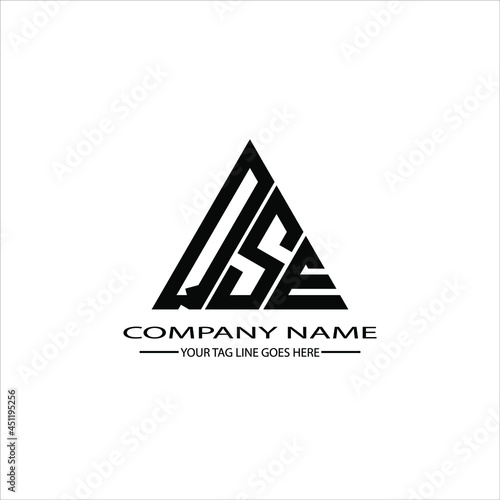 QSE letter logo creative design. QSE unique design
 photo