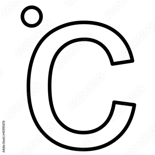 Celcius Vector Line Icon Design