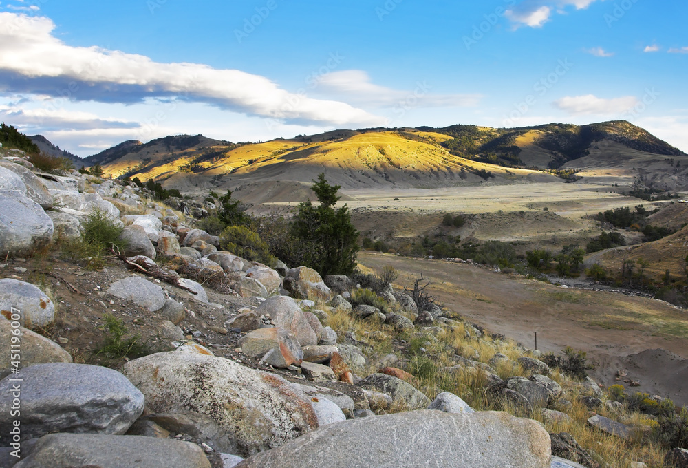 Fototapeta premium Entrance in Yellowstone national park