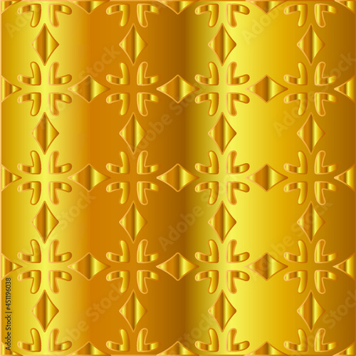 Gold metal texture background vector illustration 