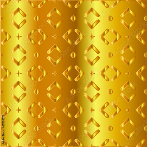 Gold metal texture background vector illustration 
