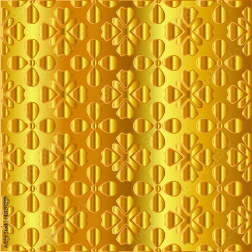 Gold metal texture background vector illustration 
