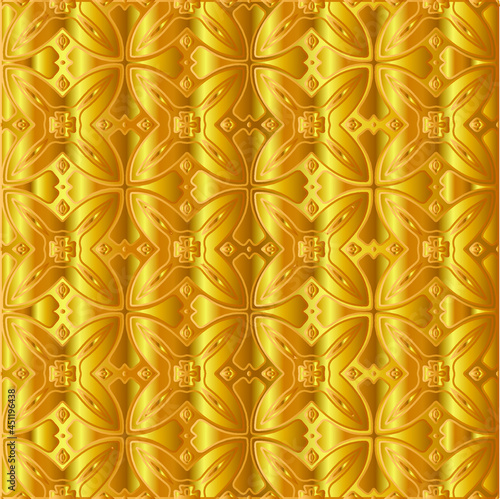 Gold metal texture background vector illustration 
