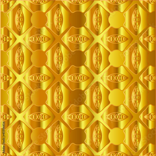 Gold metal texture background vector illustration 

