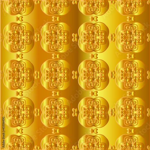 Gold metal texture background vector illustration 
