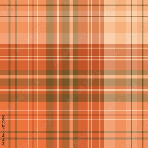 Seamless pattern in orange colors for plaid, fabric, textile, clothes, tablecloth and other things. Vector image.