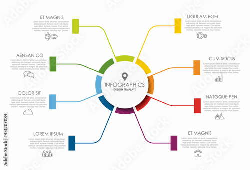 Infographic design template with place for your data. Vector illustration.