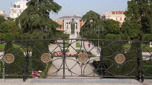 View in Retiro Park, Madrid, Spain