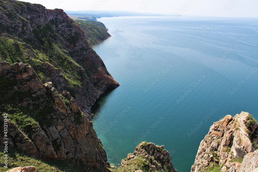 Landscape of Olkhon Island, Lake Baikal, Siberia, Russia	