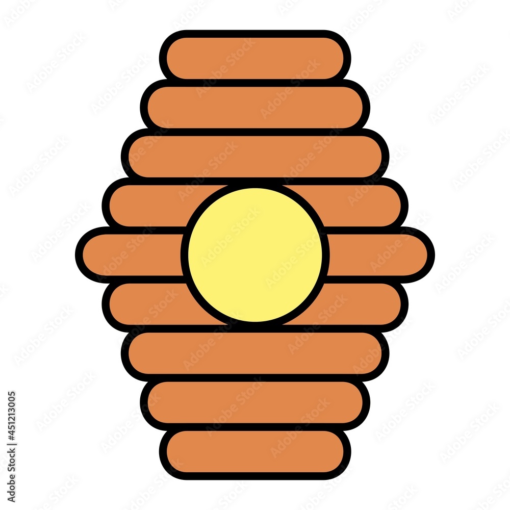  Vector Beehive Filled Outline Icon Design