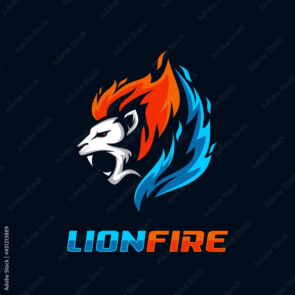 lion fire logo