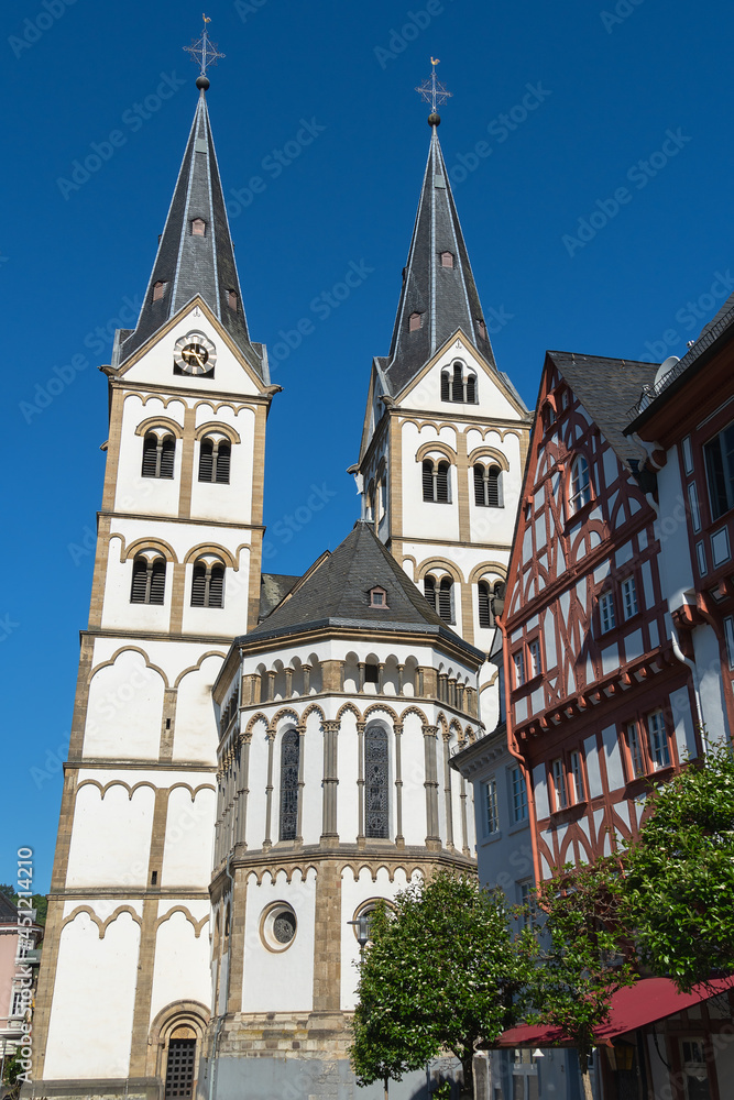 Die St. Severus Kirche in Boppard, Rheinland-Pfalz
