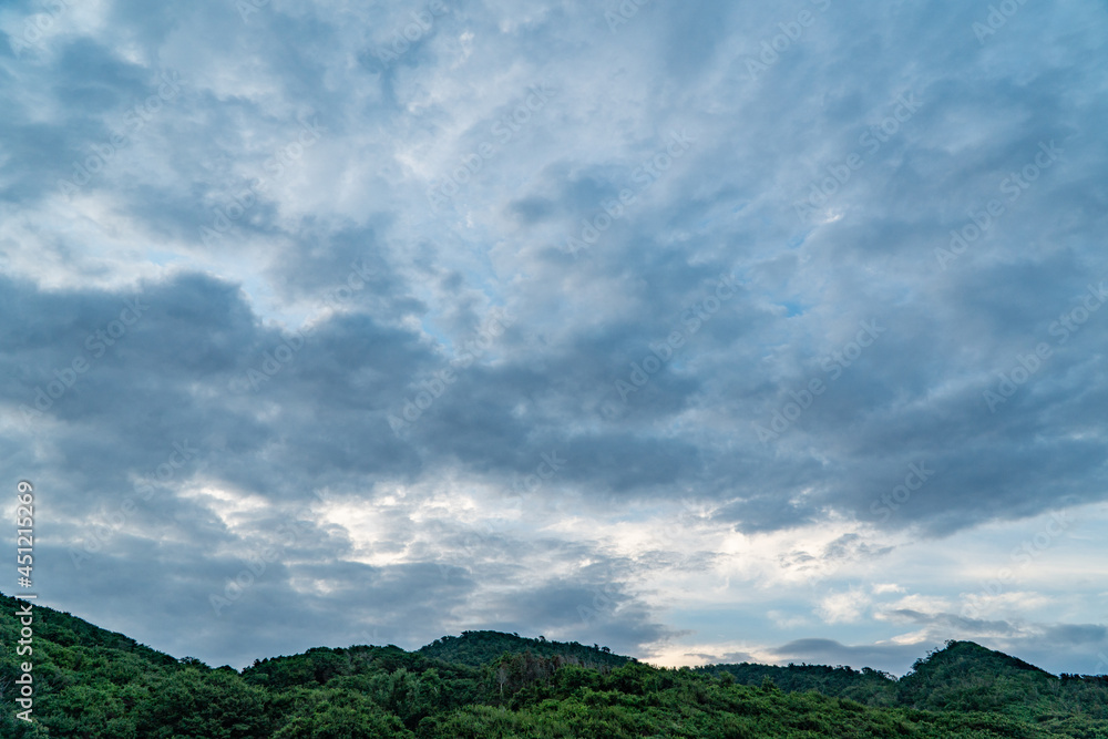 緑と雲