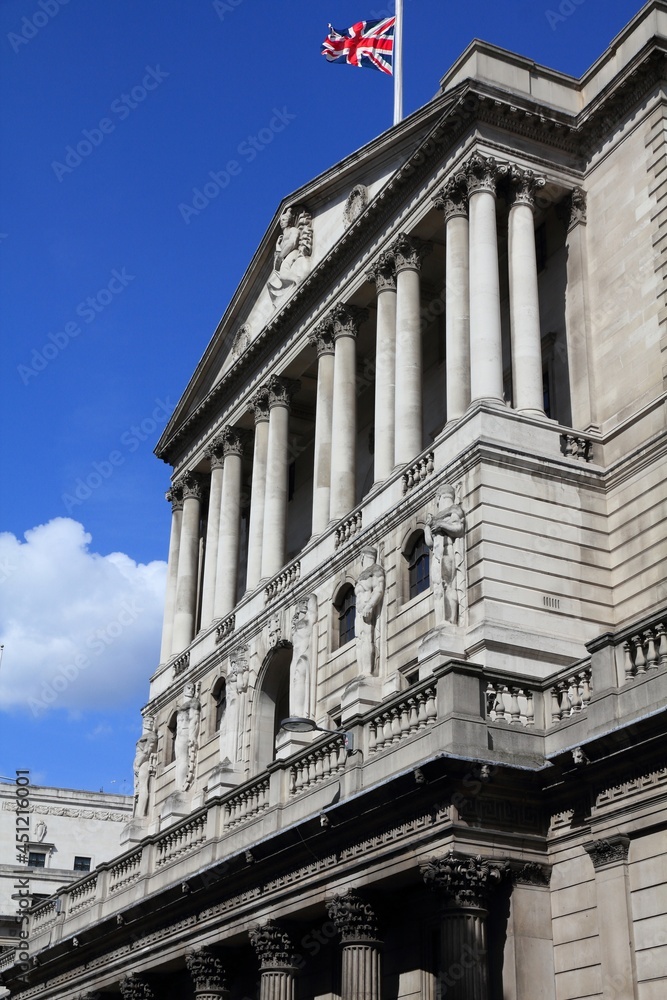 Bank of England in London UK