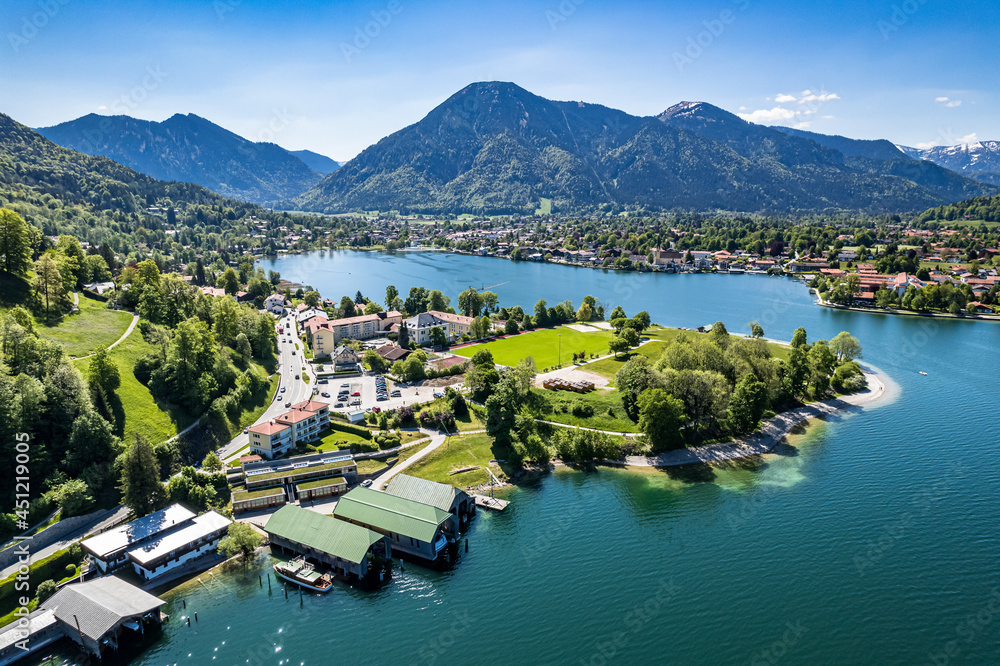 landscape at the lake tegernsee