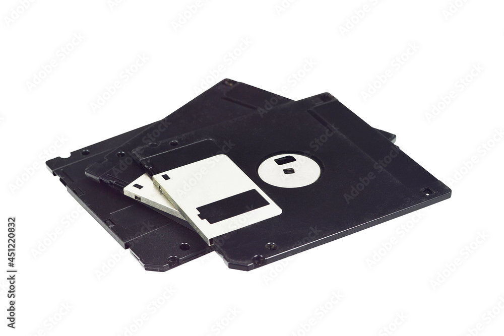 Floppy disks isolated on white background Floppy disks isolated on white background