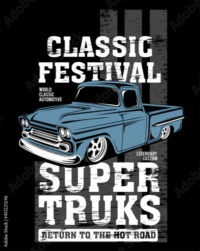 classic festival  illustration classic car