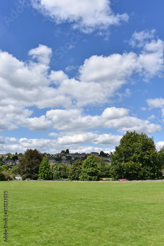 park field with sky above