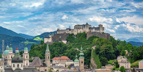 Scenic view of the Hohensalzburg fortress, Salzburg, Austria