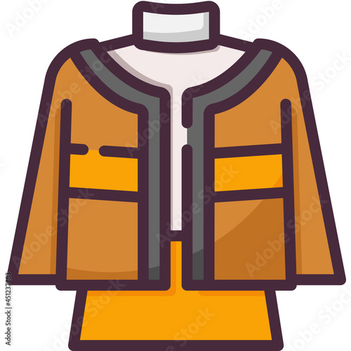 cardigan line icon