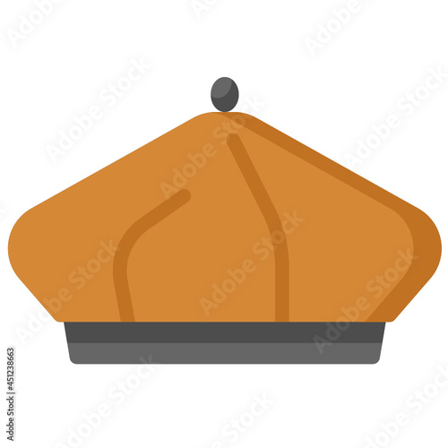 beret flat icon