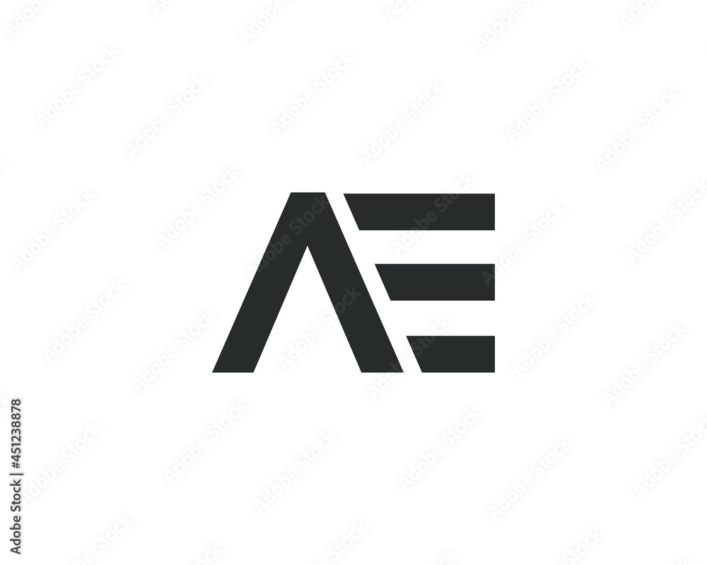AE initial icon design logo element template