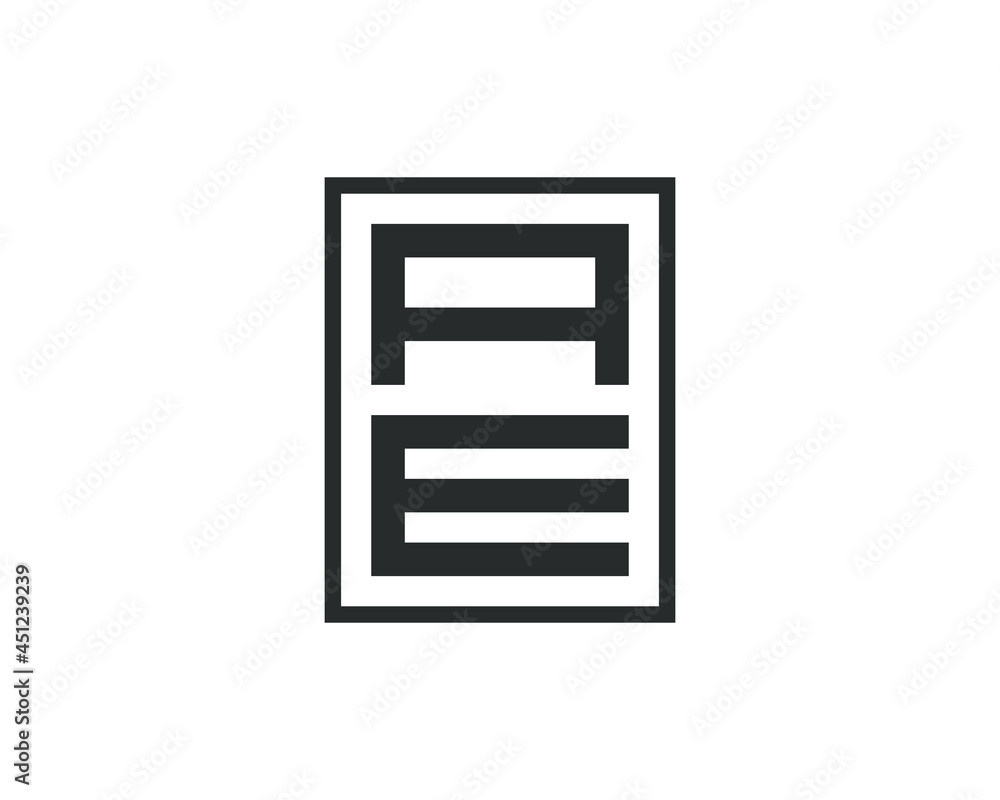 AE initial cabinets icon design logo element template AE initial cabinets icon design logo element template
