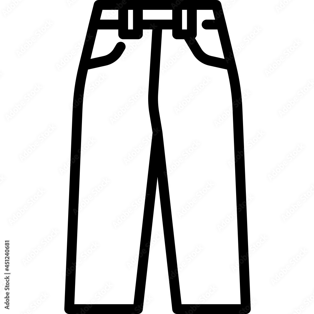 trouser line icon trouser line icon