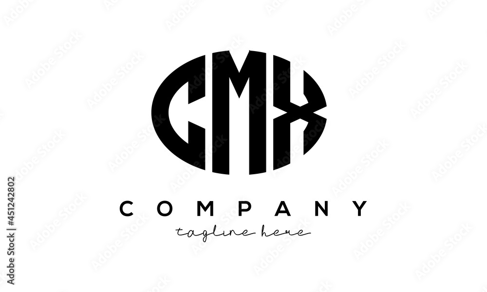 CMX three Letters creative circle logo design CMX three Letters creative circle logo design