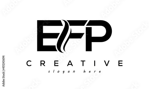 Letter EFP creative logo design vector photo