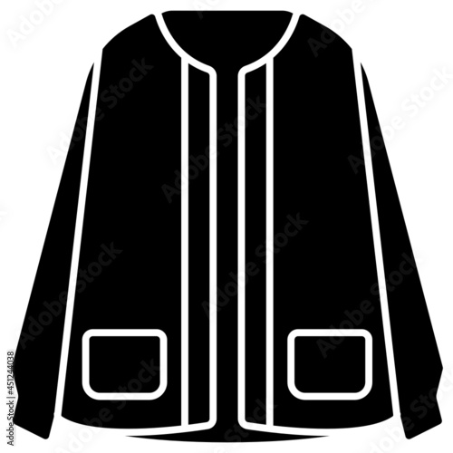 cardigan solid icon