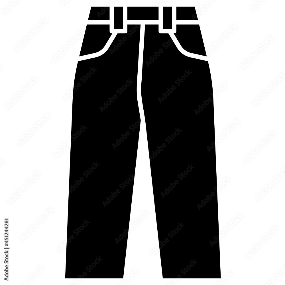 trouser solid icon trouser solid icon