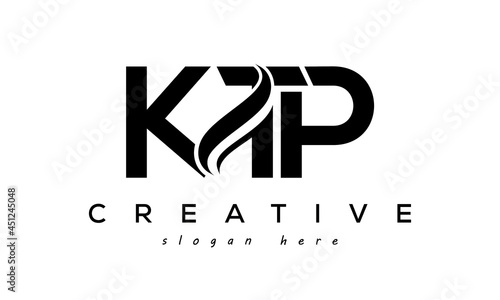 Letter KTP creative logo design vector photo