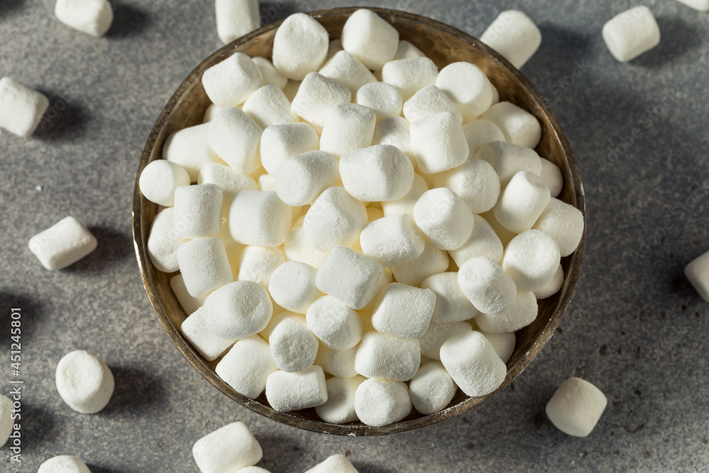 Unhealthy Sugary White Mini Marshmallows Unhealthy Sugary White Mini Marshmallows