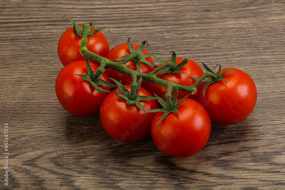 Fresh ripe cherry tomato branch Fresh ripe cherry tomato branch