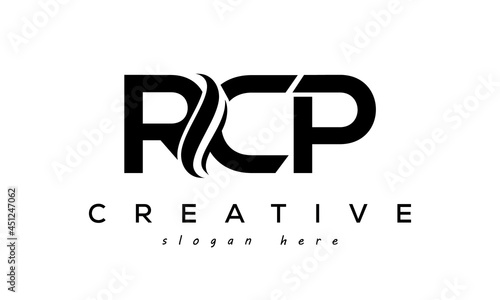 Letter RCP creative logo design vector photo