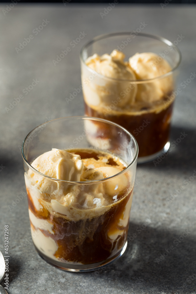 Boozy Frozen Amaro Float with Ice Cream Boozy Frozen Amaro Float with Ice Cream