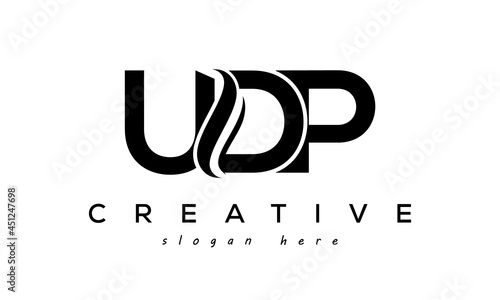 Letter UDP creative logo design vector photo