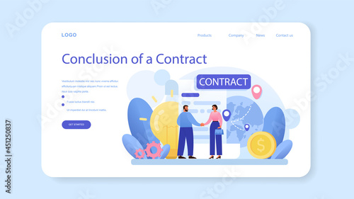 Investor relations web banner or landing page. Investings involvement