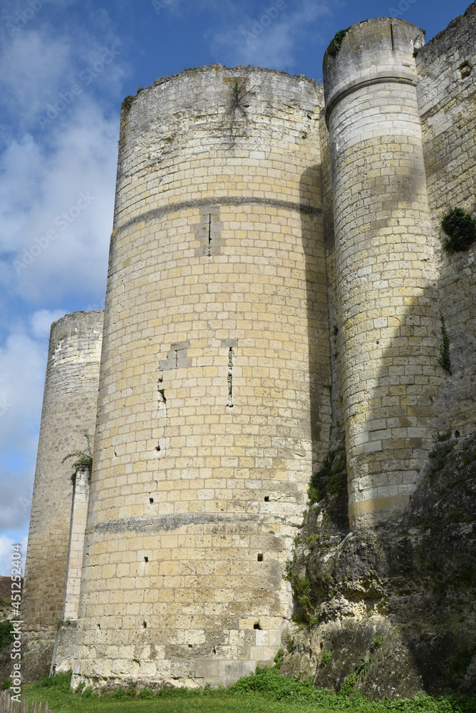 Fortifications à Loches en Touraine, France