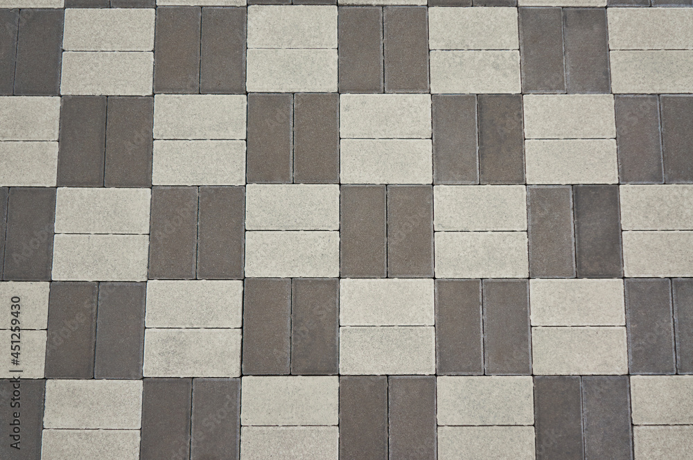 Black and white paving slabs perspective Black and white paving slabs perspective