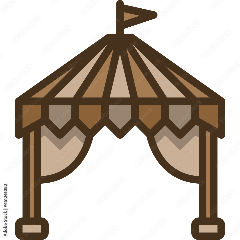tent Two Tone icon